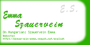 emma szauervein business card